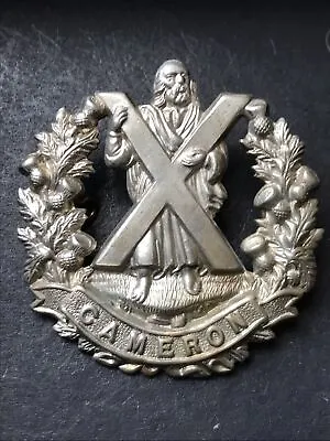 Cameron Highlanders Original British Army Cap Badge WW2 • £18