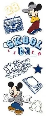 $3.75 • Buy Disney Mickey Mouse Skool Craze DJ Turntable Boombox Graffiti Stickers Craft