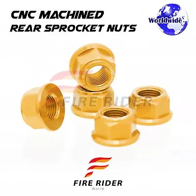 Gold Rear Sprocket Nuts M12 For Honda CBR650F 18 19 20 • $30.67