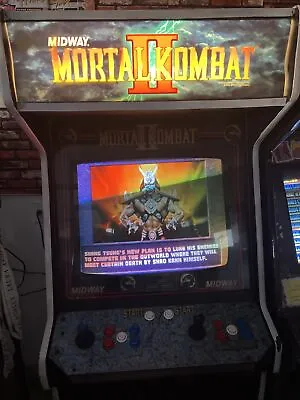 MORTAL KOMBAT II ARCADE MACHINE By MIDWAY 1993 (Excellent Condition) • $2999.98