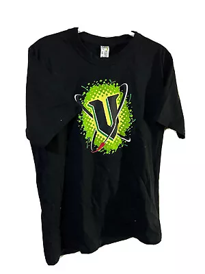 V Energy Drink Promotional T-Shirt | Size M 100% Cotton Black VGC - FAST POST! • $34.88