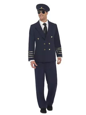 British Airways Aviator Pilot Airline Flight Captain Fancy Dress Costume • $86.95