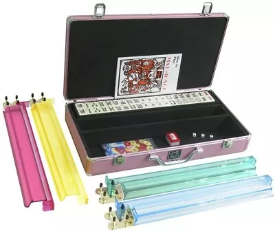 Free Shipping! Open Box! White Swan American Mahjong- Classic Pushers - Pink • $115