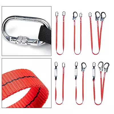 Professional High Altitude Safety Harness  Belt Fall Protection Lanyard • £14.74