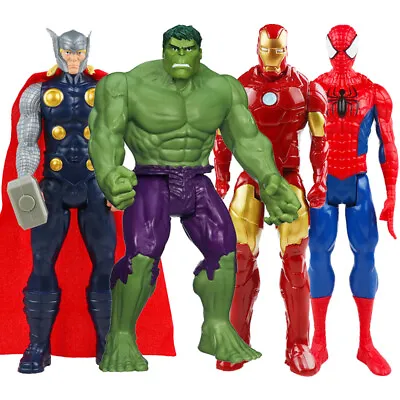 30cm Marvel Avengers Iron-man Spiderman Action Figures Super Hero Toys • £12.99