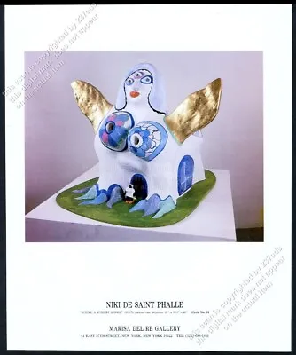 1988 Niki De Saint Phalle Sphinx School Sculpture Photo NYC Gallery Vtg Print Ad • $9.99
