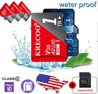 128GB 256GB 1TB Micro SD Card Memory Card TF Card With Adapter High Speed LOT • $2.19