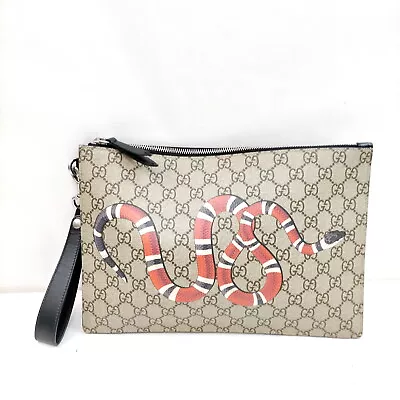 Gucci Clutch Bag  Brown PVC 1181558 • $96.01