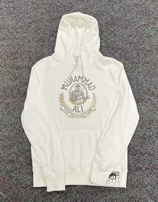 Brand New Roots Of Fight Muhammad Ali Zip Up Hoodie Sweatshirt Size Medium White • $100