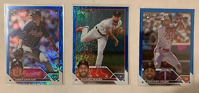 2023 Topps Blue Foil Parallel #/999 Michael Wacha Jared Shuster Edouard Julien • $1