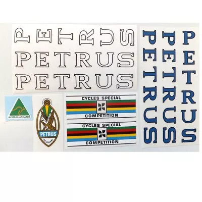 Petrus  Decals For Vintage Bicycle Choices One Set Per Sale • $58