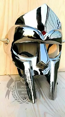 Antique Style Doom Mask Gladiator Mad-villain Steel Face Armor Medieval Helmet • $46.80