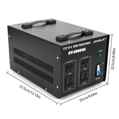 Heavy Duty 5000W 10000W Voltage Transformer Step Up/Down 110V To 220V Converter • $333