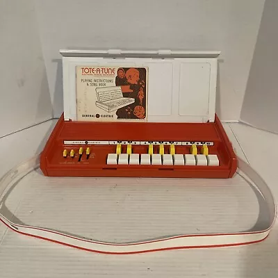 Vintage GE Tote A Tune Portable Keyboard Organ Working • $120