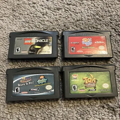 Gameboy Advance GBA Nintendo Game LOT OF 4 Games: Tak Ty 3 Lego Bionacle+2in1 • $14.50