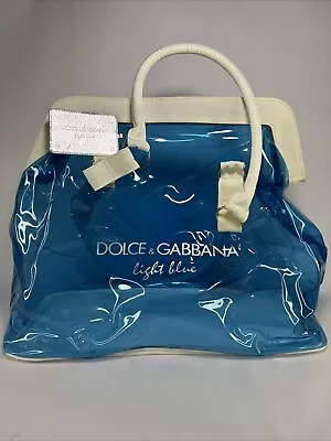 DOLCE & GABBANA Light Large Blue Beach Bag Tote W/ Handles • $12