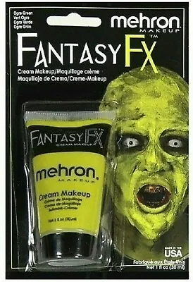 Ogre Green Fantasy FX Cream Mehron  -Water Based  Face & Body Paint (1 Oz)  • $7.15