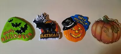 Halloween Plastic Cake Toppers Pumpkin Jack O Lantern Bats Batman • $7.49