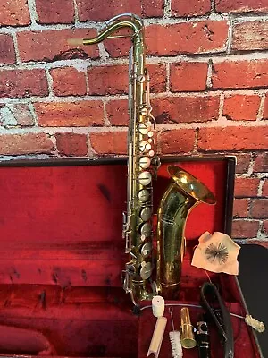 Buescher Aristocrat Series VI Tenor Saxophone 1965-70 W/ Extras • $675