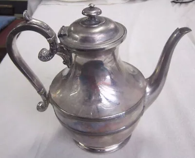 VINTAGE SILVER PLATED TEA COFFEE POT James Dixon & Sons E P B M 8578 • $49.95