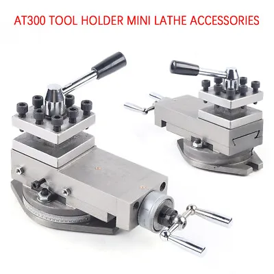 Metal Lathe Machine Tool Holder 80mm Universal AT300 Lathe Tool Post Assembly • $116.85