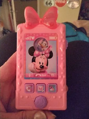 Disney Minnie Mouse Play Cell Phone With Light & Sound Works! • $8