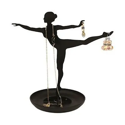 Kikkerland Ballerina Jewellery Stand Necklace Hanger 18cm Earring Holder Display • £13.99