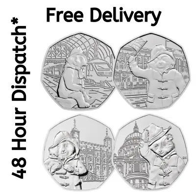 Paddington Bear 50P Coins - Palace / Station / St Pauls / Tower / Complete Set • £3.49