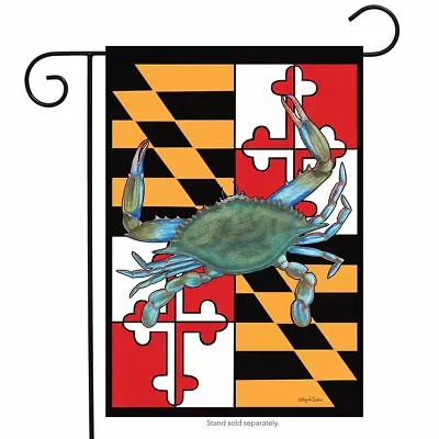 Maryland Summer Garden Flag  Crabs Nautical 12.5  X 18  Briarwood Lane • $9.86