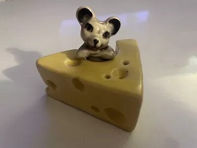 Vintage Ceramic Arts Studio Mouse In Cheese Salt & Pepper Shakers Wisconsin USA • $25