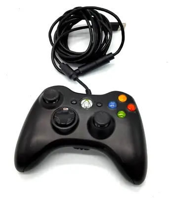 Microsoft Xbox 360 BLACK Wireless Controller X854237-001 • $19.99