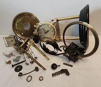 Mixed Lot Of Vintage Clock Parts For Steampunk Art • $20