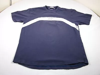 Vintage Nike Shirt Mens Large Blue Swoosh Center Logo 90s Y2K Graphic Sports Tee • $14.77
