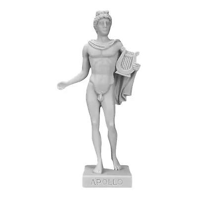 Apollo Greek Roman God Of Music Nude Male Cast Marble Statue Sculpture • $41.65