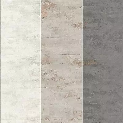 GranDeco Orion Rocca Industrial Texture Concrete Stone Metallic Wallpaper • £2.99