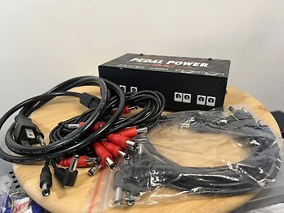 Voodoo Labs Pedal Power AC Pedalboard Power Supply 9-12 Volts W/Cables • $139.98