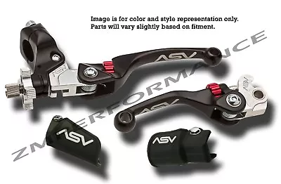 Honda Mx Offroad Asv F4 Series Black Brake And Clutch Levers Pair Pack Kit • $222