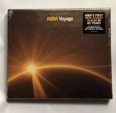 VOYAGE DELUXE CD BOX ABBA  ECO Artwork -STICKERS POSTER 2021  Brand New / SEALED • $42