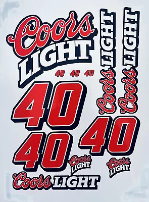 1/10 Scale R/C Racing Vinyl Decal/Sticker Sheet W/ Sponsor Sticker Coors Light • $18