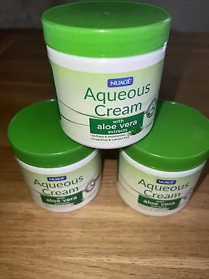 £9.99 • Buy 3x Nuage Aqueous Cream With ALOE VERA Extracts Skin Wash Moisturiser 350ml