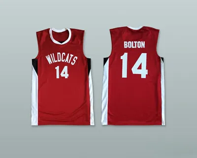 Custom Zac Efron Troy Bolton 14 East High School Wildcats Red Basketball Jersey • $29.99