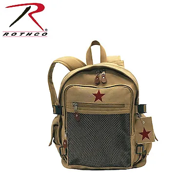 $33.99 • Buy Rothco 9165 Vintage Canvas Backpack - Khaki