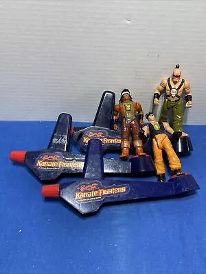 Lot 3 1994 Milton Bradley Electronic Karate Fighters & Bases • $99.99