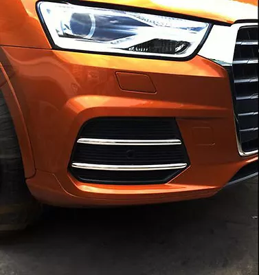 Chrome Front Fog Light Bumper Corner Reflector Garnish Cover For Audi Q3 15-18 • $29.95