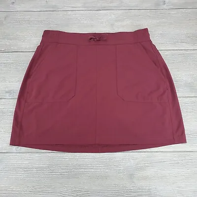 Kuhl Skort Skirt Womens Small Red Burgundy Harmony Knit Stretch Hiking Lined • $15.07