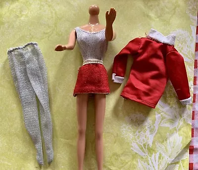 Vintage Barbie Clothing Red Silver Glittery Tinsel 4 Pieces • $12.50