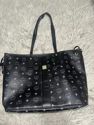 MCM  Liz Shopper Visetos Medium Black Tote • $150