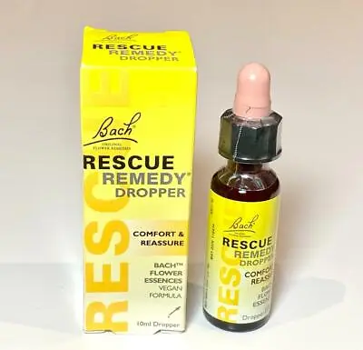 £6.87 • Buy Bach Rescue Remedy Dropper-Comfort & Reassure Stress Relieve-Vegan Formula 10ml