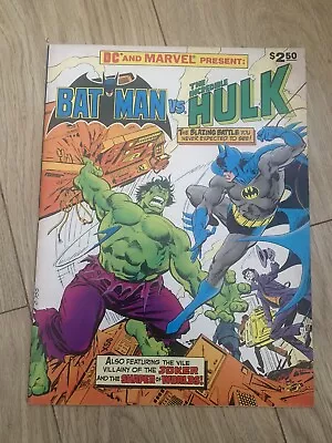 Batman Vs. The Hulk Dc And Marvel Crossover Collectors Edition C-755 1981 Vf+ • £89