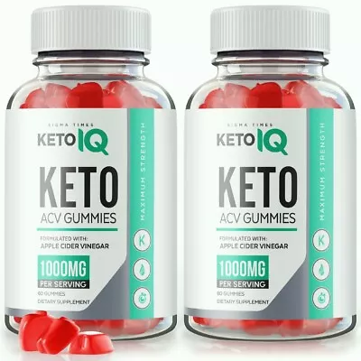 (2 Pack) Keto IQ Advanced ACV Weight Loss Gummies To Burn Fat For Energy • $39.95